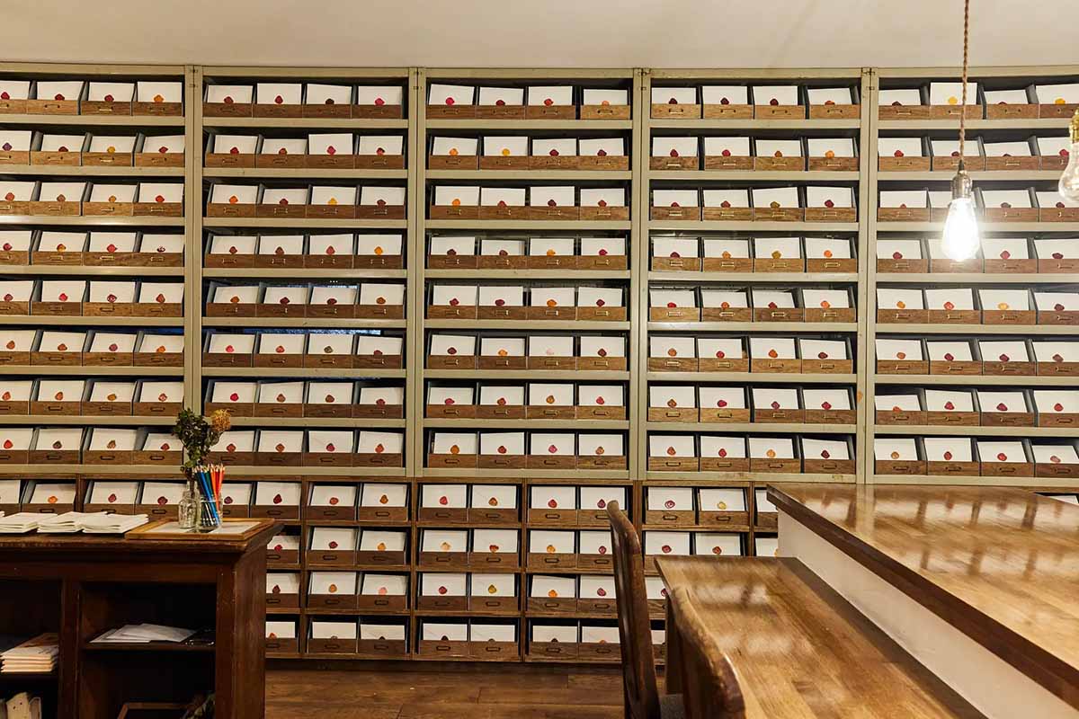 letter shelves in Futo, tokyo Kuramae