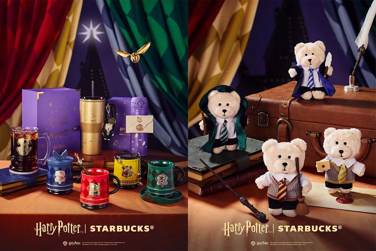 Starbucks Harry Potter goods and Bearista