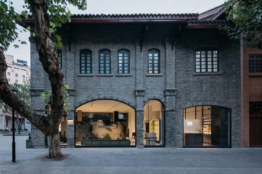 중국 로컬 향수 브랜드 관샤(tosummer)의 쓰촨성 청두 지점 외관