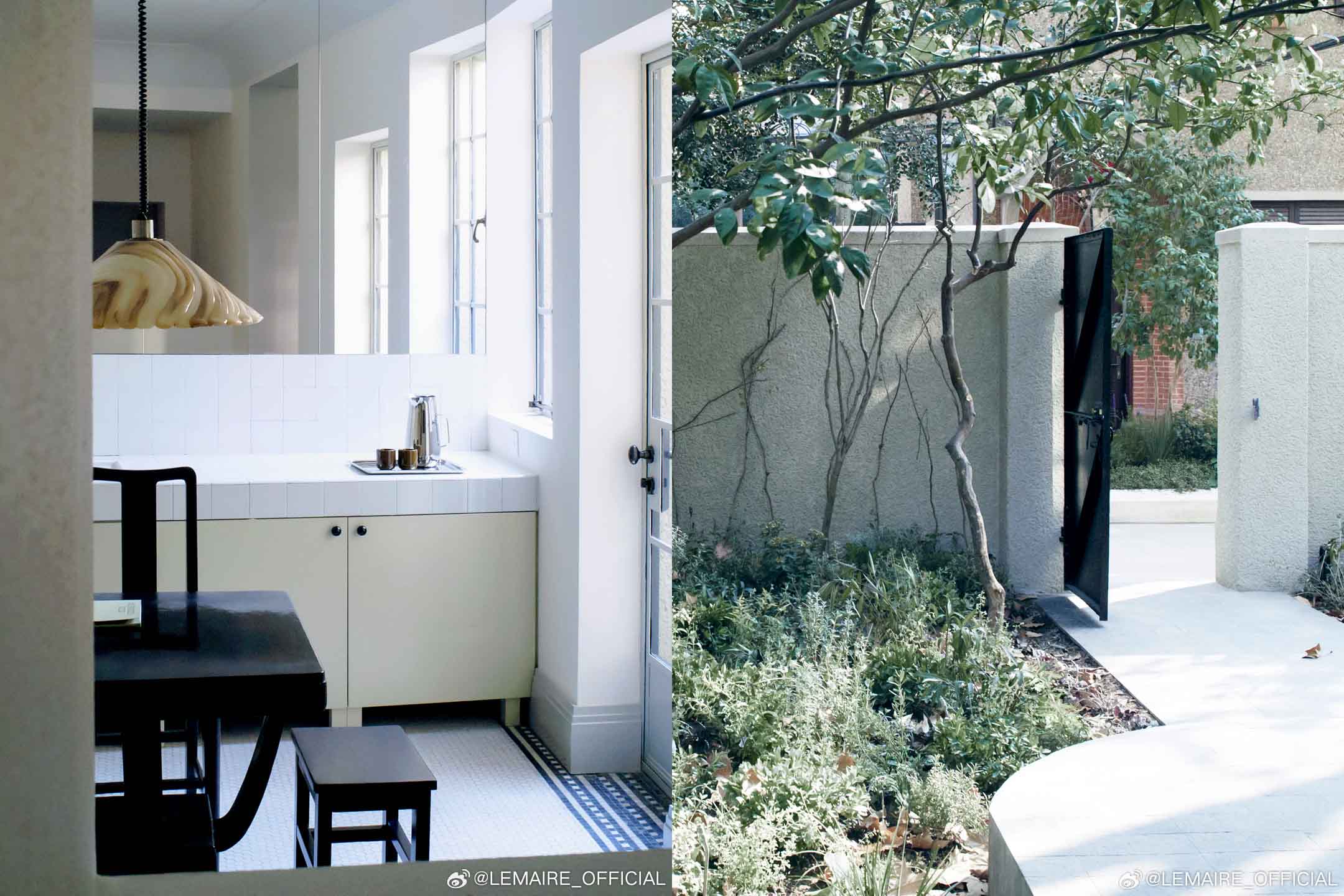 상하이 우캉루에 들어선 르메르 플래그십 스토어 내부와 외부 모습.